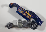 2011 Hot Wheels The Hot Ones '77 Plymouth Arrow Funny Car Dark Blue Die Cast Toy Car Vehicle with Lift Up Body