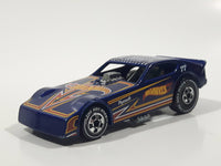 2011 Hot Wheels The Hot Ones '77 Plymouth Arrow Funny Car Dark Blue Die Cast Toy Car Vehicle with Lift Up Body