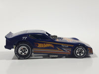 2011 Hot Wheels The Hot Ones '77 Plymouth Arrow Funny Car Dark Blue Die Cast Toy Car Vehicle with Lift Up Body