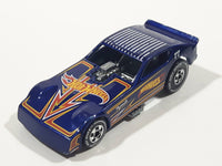 2011 Hot Wheels The Hot Ones '77 Plymouth Arrow Funny Car Dark Blue Die Cast Toy Car Vehicle with Lift Up Body