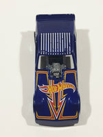 2011 Hot Wheels The Hot Ones '77 Plymouth Arrow Funny Car Dark Blue Die Cast Toy Car Vehicle with Lift Up Body