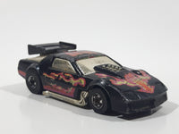 1986 Hot Wheels Flip Outs Camaro Wind Black Die Cast Toy Car Vehicle