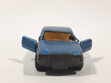 Vintage 1979 Lesney Matchbox Superfast No. 56 Mercedes 450 SEL Blue Die Cast Toy Car Vehicle with Opening Doors Busted Windshield