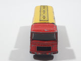 Vintage Majorette Saviem Shell Tanker Truck Red and Yellow 1:100 Scale Die Cast Toy Car Vehicle