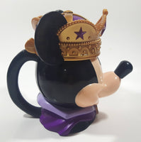 Vintage 1980s Ringling Bros. Barnum & Bailey Disney Mickey Mouse Royal Crown King 5 1/4" Tall Plastic Hinged Lid Mug Cup