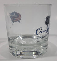 Rare Limited Release Crown Royal "NHL Rocks" Columbus Blue Jackets Hockey Team Clear Glass Whisky Cup