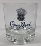 Rare Limited Release Crown Royal "NHL Rocks" Columbus Blue Jackets Hockey Team Clear Glass Whisky Cup