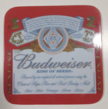 Budweiser King of Beers Melamine Hard Plastic Drink Coasters Set of 8