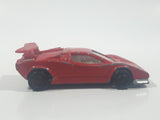 Vintage Majorette No. 237 Lamborghini Countach Red 1/56 Scale Die Cast Toy Car Vehicle