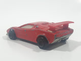 Vintage Majorette No. 237 Lamborghini Countach Red 1/56 Scale Die Cast Toy Car Vehicle