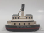 Bowen Island Ferry Wooden Boat Model 4 1/4" Long