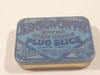 Antique 1920s Edgeworth Extra High Grade Plug Slice Smoking Pipe Tobacco Tin Metal Container Hinged Case