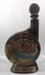 Vintage 1968 Jim Beam Whisky Arizona 12 1/2" Tall Embossed Decanter Bottle