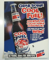 Rare 1993 Pepsi Molson Indy Vancouver Cool Fuel "Be Young, Have Fun, Drink Pepsi" 18" x 24" Corrugated Store Advertising Double Sided Sign