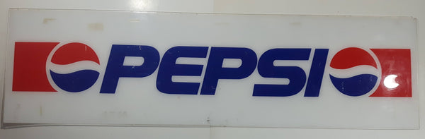 Vintage Pepsi Large 13" x 48" Plexiglass Store Advertising Sign