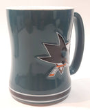 2017 Boelter Brand San Jose Sharks NHL Ice Hockey Team 4 1/2" Tall Embossed Ceramic Coffee Mug Cup