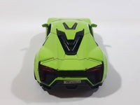 TY Models Lamborghini Lime Green Lights and Music 1/36 Scale Pull Back Die Cast Toy Car Vehicle with Opening Doors