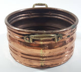 Vintage Copper with Brass Handles 7" Diameter Pot