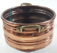 Vintage Copper with Brass Handles 7" Diameter Pot