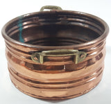 Vintage Copper with Brass Handles 7" Diameter Pot