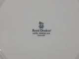 Vintage Royal Doulton Hotel Porcelain White Embossed China Dinner & Side Plates Saucers Tea Cups and Creamer Set of 28 Pieces Made In England