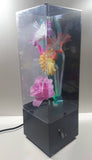 Vintage Fiber Optics Windup Musical Box Fiber Optics Flower Light 14 1/2" Tall