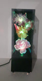 Vintage Fiber Optics Windup Musical Box Fiber Optics Flower Light 14 1/2" Tall