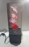 Vintage Fiber Optics Flower Light and Clock 14 1/2" Tall