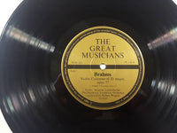 1965 The Great Musicians Brahms Violin Concerto in D Major opus 77 10" Vinyl Record