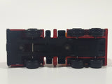 Unknown Brand Picker Crane Semi Truck Red and Yellow Plastic and Metal Die Cast Toy Car Construction Equipment Machinery Vehicle Missing Boom