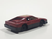 Unknown Brand "Hot Shot" #24 Dark Red Die Cast Toy Car Vehicle