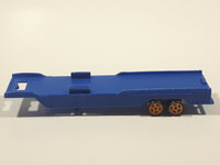 Semi Trailer Blue Plastic Die Cast Toy Car Vehicle Broken Hitch