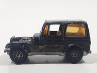 Vintage Yatming No. 1062 Jeep CJ-7 Black Die Cast Toy Car Vehicle Missing Hood