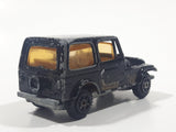 Vintage Yatming No. 1062 Jeep CJ-7 Black Die Cast Toy Car Vehicle Missing Hood