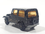 Vintage Yatming No. 1062 Jeep CJ-7 Black Die Cast Toy Car Vehicle Missing Hood