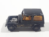 Vintage Yatming No. 1062 Jeep CJ-7 Black Die Cast Toy Car Vehicle Missing Hood