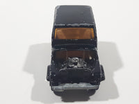 Vintage Yatming No. 1062 Jeep CJ-7 Black Die Cast Toy Car Vehicle Missing Hood