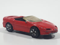 1995 Hot Wheels Camaro Convertible Red Die Cast Toy Car Vehicle 5SP