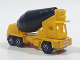 1995 Hot Wheels Oshkosh Cement Mixer Yellow & Black Die Cast Toy Truck Construction Vehicle