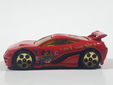 2002 Hot Wheels Yu-Gi-Oh! Seared Tuner Red Die Cast Toy Car Vehicle