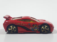 2002 Hot Wheels Yu-Gi-Oh! Seared Tuner Red Die Cast Toy Car Vehicle