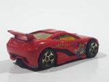 2002 Hot Wheels Yu-Gi-Oh! Seared Tuner Red Die Cast Toy Car Vehicle