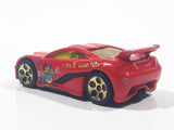 2002 Hot Wheels Yu-Gi-Oh! Seared Tuner Red Die Cast Toy Car Vehicle