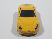 2014 Hot Wheels HW City - Speed Team Ferrari F12 Berlinetta Yellow Die Cast Toy Car Vehicle