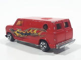 Vintage Unknown Brand Van Red Die Cast Toy Car Vehicle Made in Hong Kong