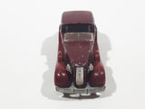 1983 Hot Wheels '35 Classic Caddy Cadillac Maroon Die Cast Toy Car Vehicle