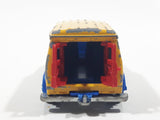 Vintage Majorette No. 279 / 234 Fourgon Van Elephant Reserve Yellow Blue 1/65 Scale Die Cast Toy Car Vehicle with Opening Rear Doors