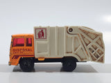Vintage 1993 Lesney Matchbox Superfast No. 36 Colectomatic Refuse Truck Orange and White Garbage Pickup Die Cast Toy Car Vehicle