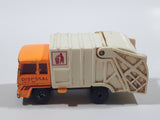 Vintage 1993 Lesney Matchbox Superfast No. 36 Colectomatic Refuse Truck Orange and White Garbage Pickup Die Cast Toy Car Vehicle