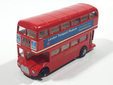 Vintage Corgi Routemaster Double Decker Bus London Transport Museum Red Die Cast Toy Car Vehicle Missing a Wheel